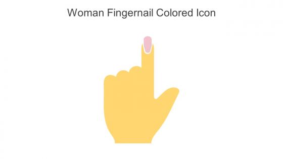 Woman Fingernail Colored Icon In Powerpoint Pptx Png And Editable Eps Format