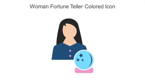 Woman Fortune Teller Colored Icon In Powerpoint Pptx Png And Editable Eps Format