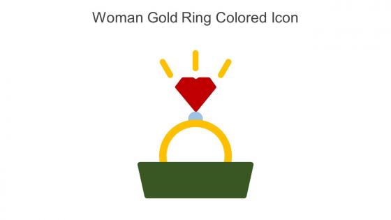 Woman Gold Ring Colored Icon In Powerpoint Pptx Png And Editable Eps Format