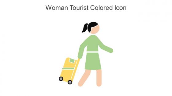 Woman Tourist Colored Icon In Powerpoint Pptx Png And Editable Eps Format