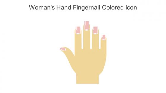 Womans Hand Fingernail Colored Icon In Powerpoint Pptx Png And Editable Eps Format