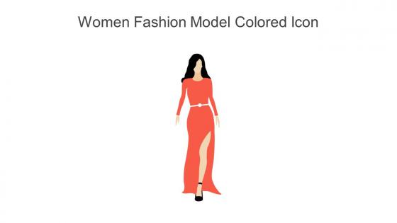 Women Fashion Model Colored Icon In Powerpoint Pptx Png And Editable Eps Format