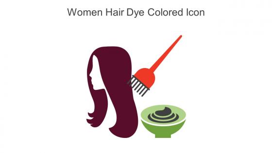 Women Hair Dye Colored Icon In Powerpoint Pptx Png And Editable Eps Format