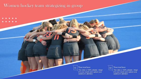 Women Hockey Team Strategizing In Group
