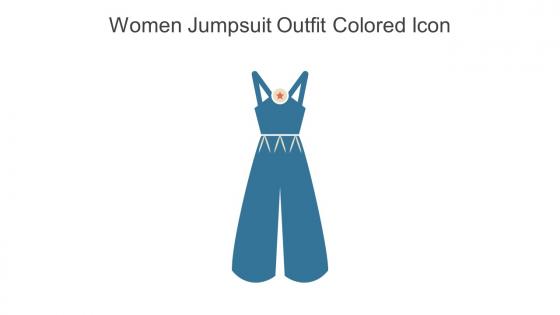 Women Jumpsuit Outfit Colored Icon In Powerpoint Pptx Png And Editable Eps Format