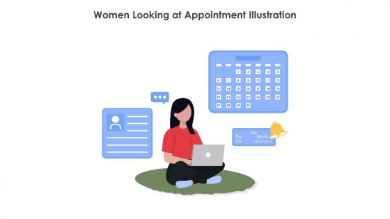 Women Looking At Appointment Illustration