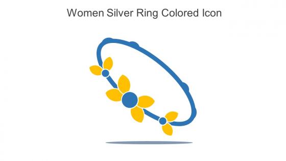 Women Silver Ring Colored Icon In Powerpoint Pptx Png And Editable Eps Format