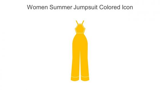Women Summer Jumpsuit Colored Icon In Powerpoint Pptx Png And Editable Eps Format