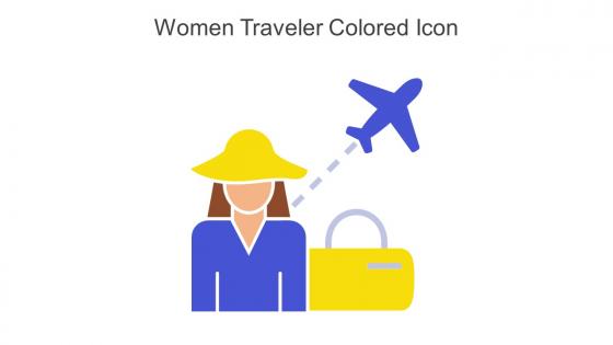 Women Traveler Colored Icon In Powerpoint Pptx Png And Editable Eps Format