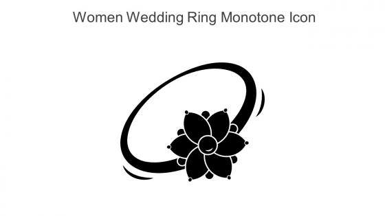 Women Wedding Ring Monotone Icon In Powerpoint Pptx Png And Editable Eps Format