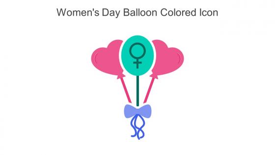 Womens Day Balloon Colored Icon In Powerpoint Pptx Png And Editable Eps Format