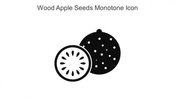 Wood Apple Seeds Monotone Icon In Powerpoint Pptx Png And Editable Eps Format