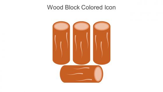 Wood Block Colored Icon In Powerpoint Pptx Png And Editable Eps Format