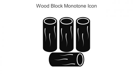 Wood Block Monotone Icon In Powerpoint Pptx Png And Editable Eps Format