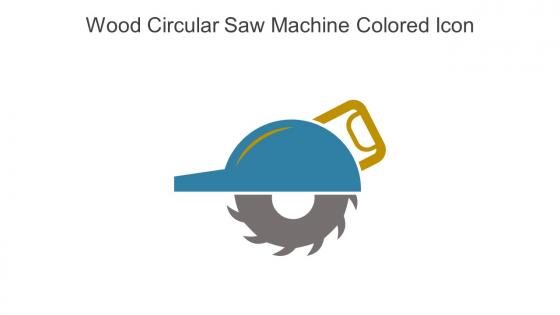 Wood Circular Saw Machine Colored Icon In Powerpoint Pptx Png And Editable Eps Format
