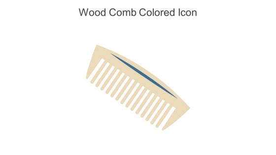 Wood Comb Colored Icon In Powerpoint Pptx Png And Editable Eps Format