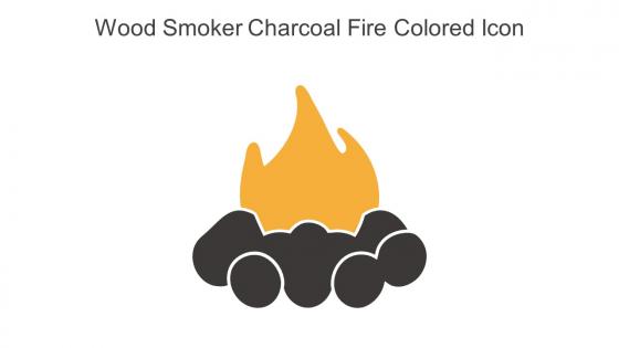 Wood Smoker Charcoal Fire Colored Icon In Powerpoint Pptx Png And Editable Eps Format