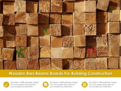 Wooden bars beams boards for building construction