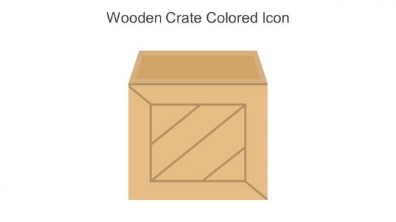 Wooden Crate Colored Icon In Powerpoint Pptx Png And Editable Eps Format