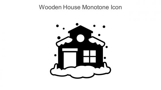 Wooden House Monotone Icon In Powerpoint Pptx Png And Editable Eps Format