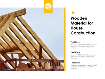 Wooden material for house construction