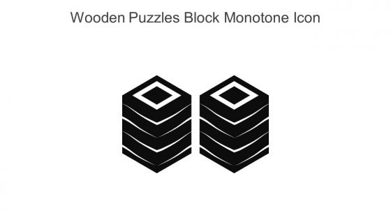 Wooden Puzzles Block Monotone Icon In Powerpoint Pptx Png And Editable Eps Format