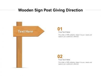 Wooden sign post giving direction