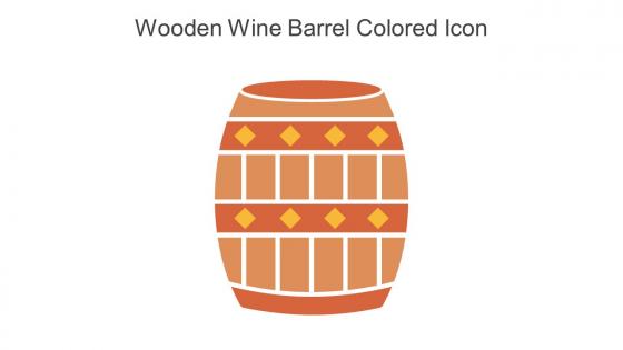 Wooden Wine Barrel Colored Icon In Powerpoint Pptx Png And Editable Eps Format