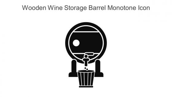 Wooden Wine Storage Barrel Monotone Icon In Powerpoint Pptx Png And Editable Eps Format