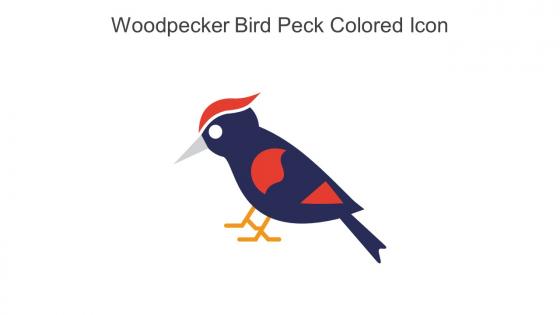 Woodpecker Bird Peck Colored Icon In Powerpoint Pptx Png And Editable Eps Format