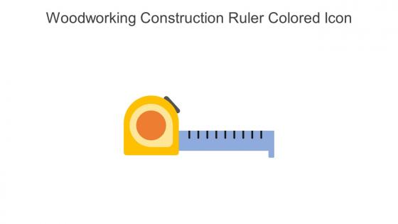 Woodworking Construction Ruler Colored Icon In Powerpoint Pptx Png And Editable Eps Format