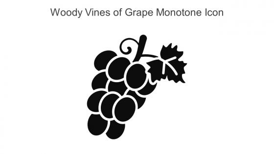 Woody Vines Of Grape Monotone Icon In Powerpoint Pptx Png And Editable Eps Format