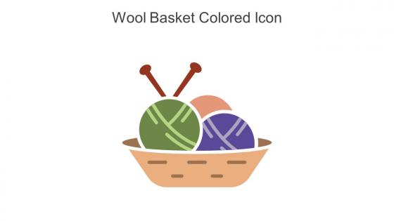 Wool Basket Colored Icon In Powerpoint Pptx Png And Editable Eps Format