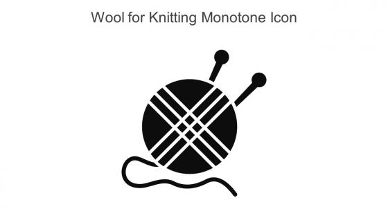 Wool For Knitting Monotone Icon In Powerpoint Pptx Png And Editable Eps Format