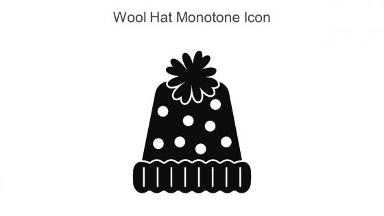Wool Hat Monotone Icon In Powerpoint Pptx Png And Editable Eps Format