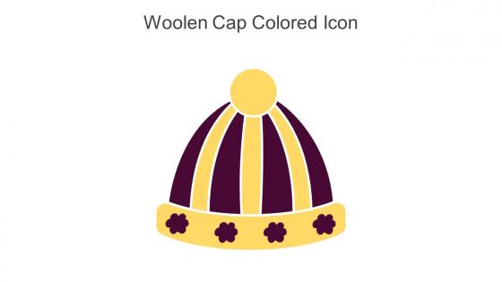 Woolen Cap Colored Icon In Powerpoint Pptx Png And Editable Eps Format
