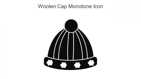 Woolen Cap Monotone Icon In Powerpoint Pptx Png And Editable Eps Format