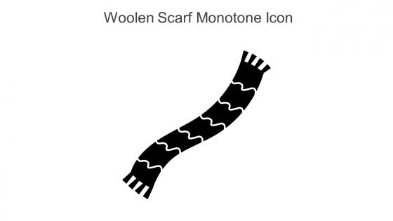 Woolen Scarf Monotone Icon In Powerpoint Pptx Png And Editable Eps Format