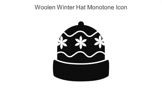Woolen Winter Hat Monotone Icon In Powerpoint Pptx Png And Editable Eps Format