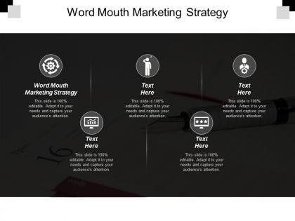 Word mouth marketing strategy ppt powerpoint presentation portfolio images cpb