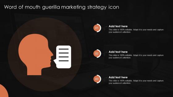 Word Of Mouth Guerilla Marketing Strategy Icon