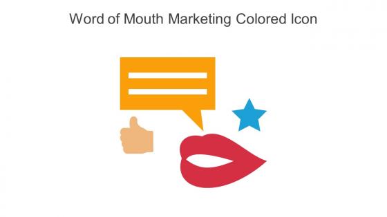 Word Of Mouth Marketing Colored Icon In Powerpoint Pptx Png And Editable Eps Format