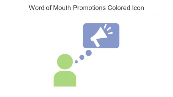Word Of Mouth Promotions Colored Icon In Powerpoint Pptx Png And Editable Eps Format
