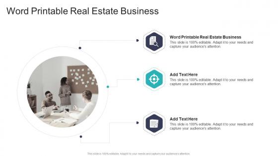 Word Printable Real Estate Business In Powerpoint And Google Slides Cpb
