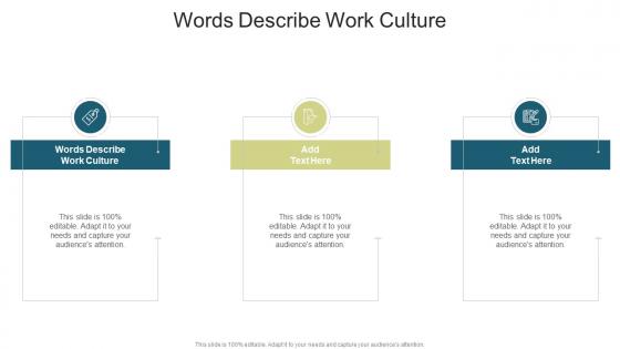 Words Describe Work Culture In Powerpoint And Google Slides Cpb