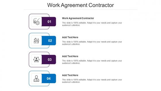 Work Agreement Contractor Ppt Powerpoint Presentation Icon Outline Cpb