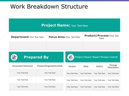 Work breakdown structure example ppt presentation