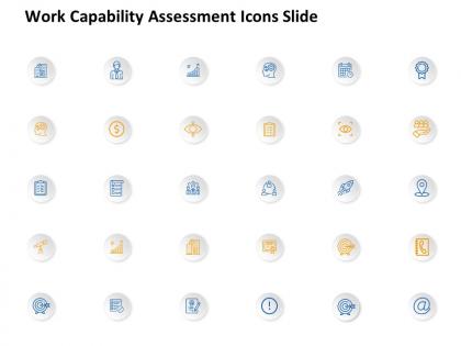 Work capability assessment icons slide growth l870 ppt portfolio