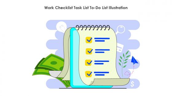 Work Checklist Task List To Do List Illustration