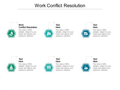Work conflict resolution ppt powerpoint presentation pictures graphics tutorials cpb